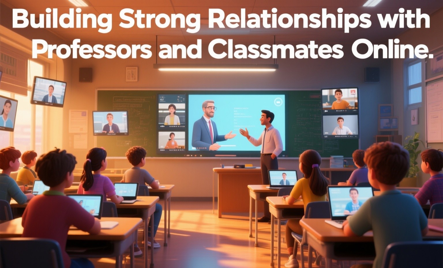 Building Strong Relationships with Professors and Classmates Online